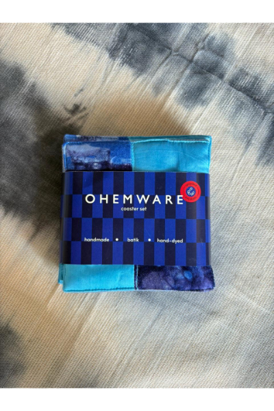 Batik Coasters (Set of 6) - Blue